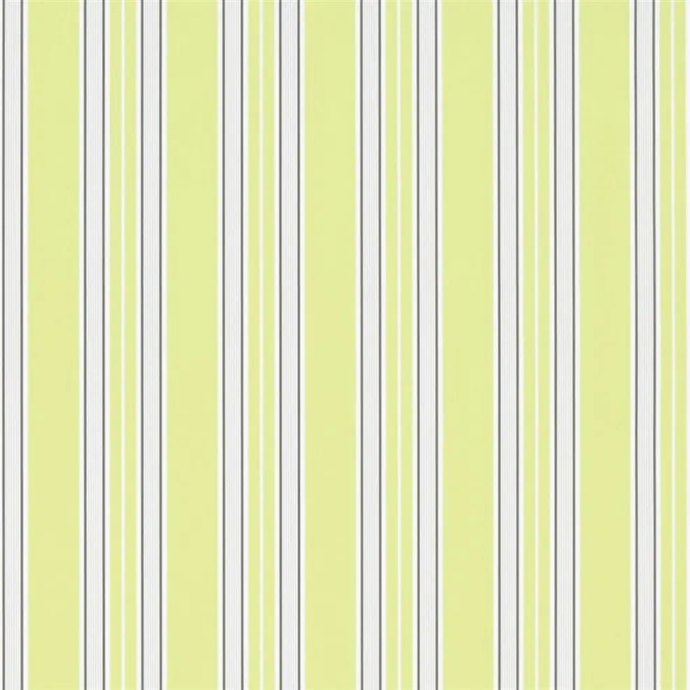 Pinstripe Wallpaper - Lime - P586/07 - Designers Guild - Premier Wallcovering