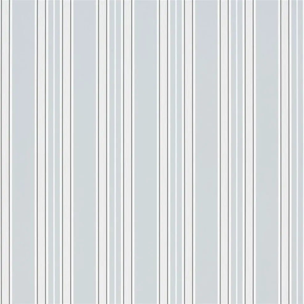 Pinstripe Wallpaper - Graphite - P586/03 - Designers Guild - Premier Wallcovering