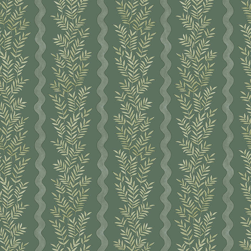 Pipkin Stripe Wallpaper - Green - Holden Décor - 91983 - Premier Wallcovering