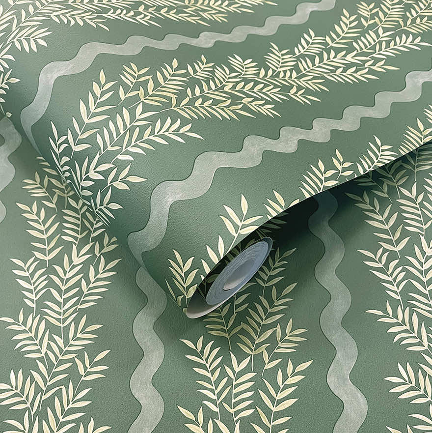 Pipkin Stripe Wallpaper - Green - Holden Décor - 91983 - Premier Wallcovering