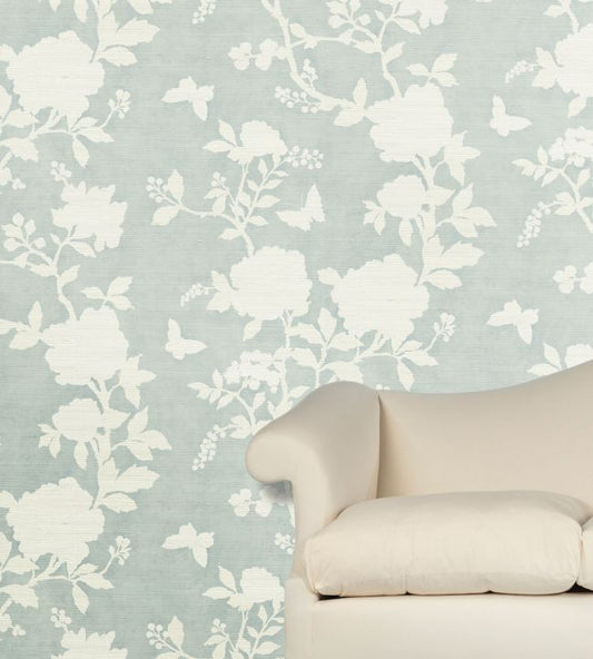 Pivoine Grasscloth Wallpaper - Seacloud - Madeaux - W2200 - 01 - Premier Wallcovering