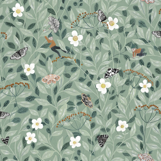 Pixie Shore Wallpaper - Mint - Rebel Walls - R18111 - Premier Wallcovering