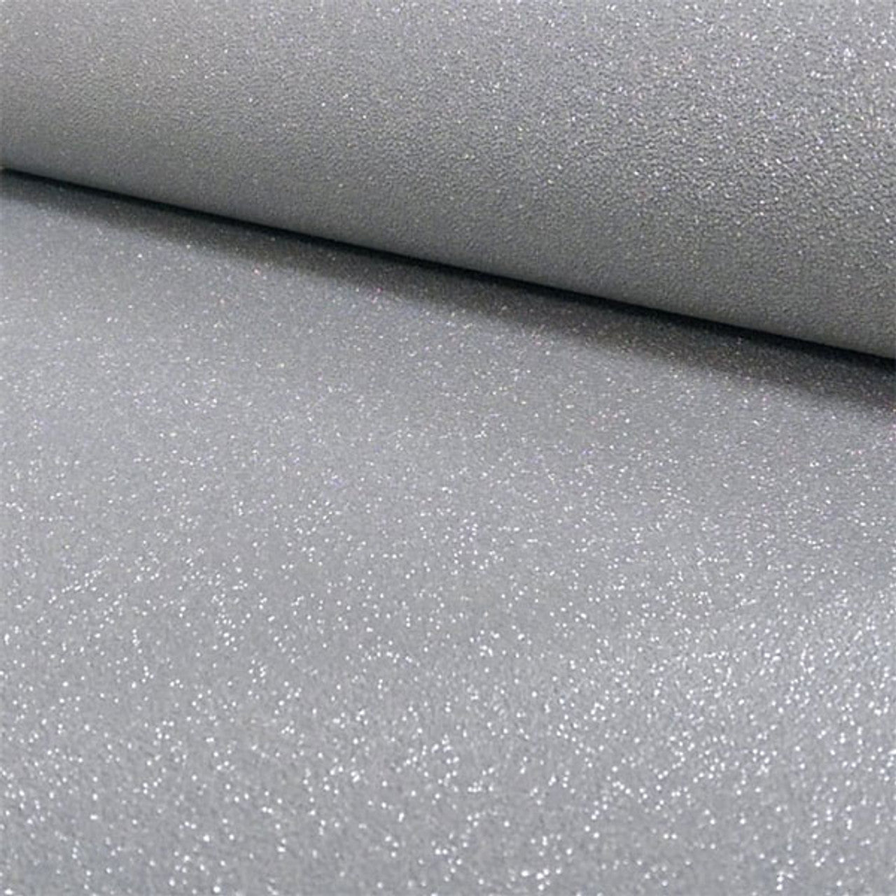 Plain Pattern Metallic Glitter Motif Textured Wallpaper - Grey - P+S International - 13348 - 60 - Premier Wallcovering