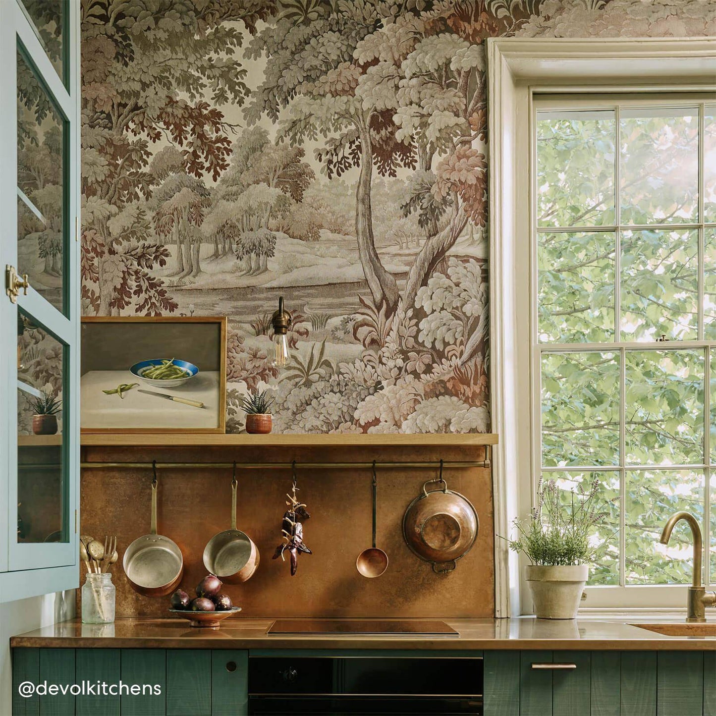 Plantasia Wallpaper - Tobacco - House of Hackney - 1-WA-PLA-DI-TOB-XXX - Premier Wallcovering
