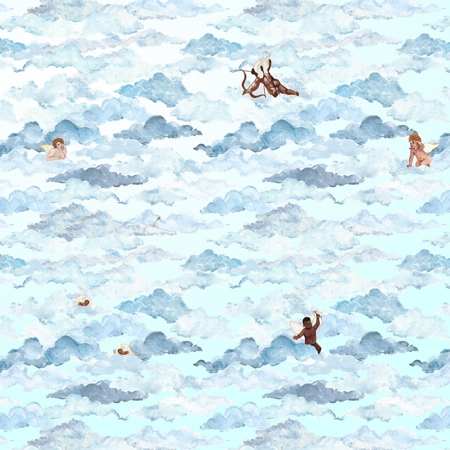 Playing Cupid Wallpaper Mural - Renaissance - Fraiche - WP17000 - Premier Wallcovering