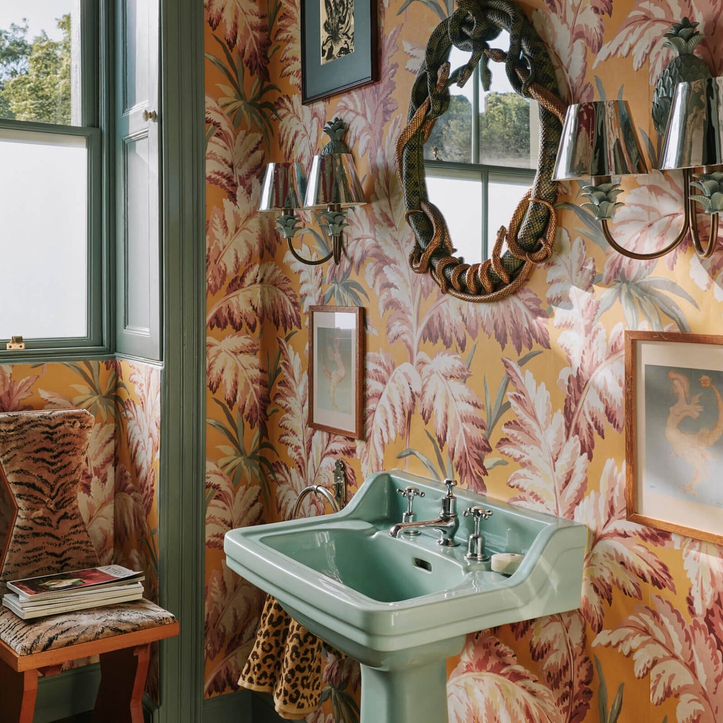 Pluma Wallpaper - Flaxen - House of Hackney - 1 - WA - PLU - DI - FLX - XXX - Premier Wallcovering