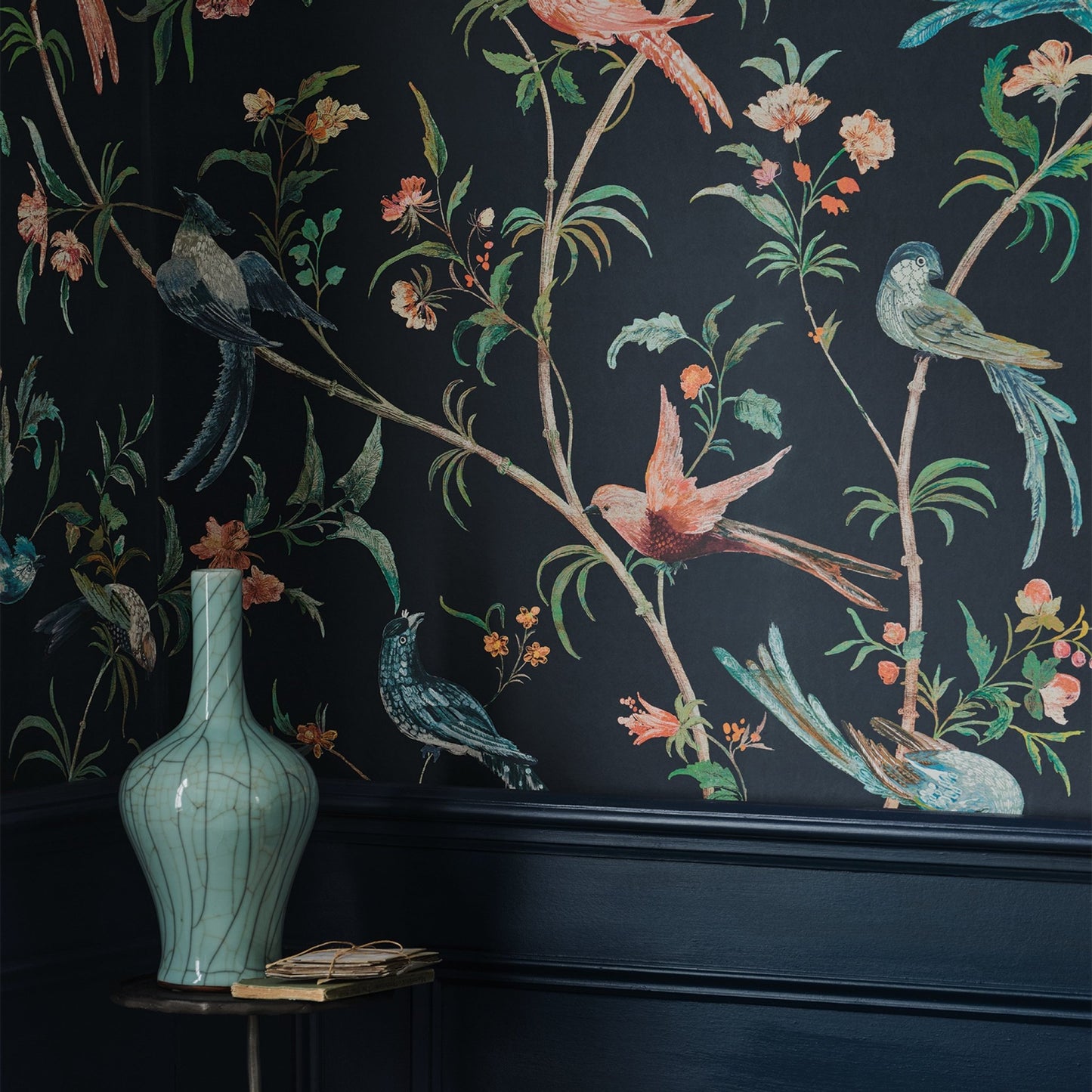 Pluma Wallpaper - Twilight - Romo - Pluma - W444/05 - Premier Wallcovering