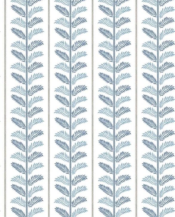 Plumier Wallpaper - Indigo/ Blue - Nina Campbell - NCW4496 - 02 - Premier Wallcovering