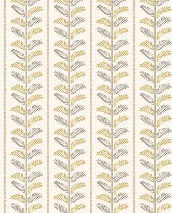 Plumier Wallpaper - Yellow/Taupe - Nina Campbell - NCW4496 - 04 - Premier Wallcovering