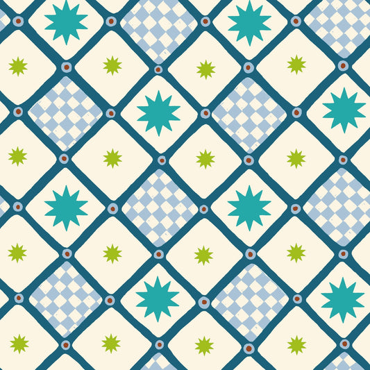 Polaris Wallpaper - Cool Blue - Wear The Walls - POCB8076U52 - Premier Wallcovering