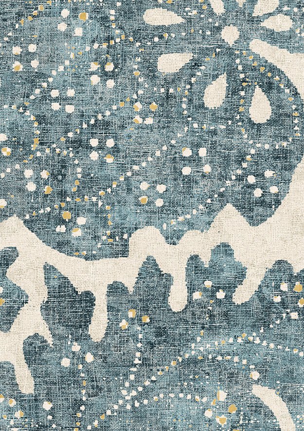 Pomegranate Wallpaper - Sea Holly - Lewis & Wood - Premier Wallcovering