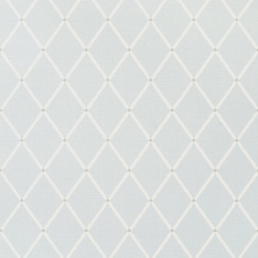 Pompton Trellis Wallpaper - Aqua - Thibaut - T72633 - Premier Wallcovering