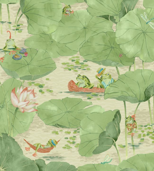 Pond Life Wallpaper - Willow - Brand McKenzie - BMWL005/07C - Premier Wallcovering