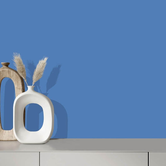 Pop Plain Texture Wallpaper - Blue - Muriva - M56201 - Premier Wallcovering