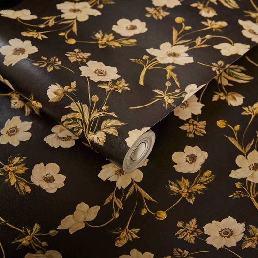 Poppium Wallpaper - Ebony - House of Hackney - 1 - WA - POP - DI - BLK - XXX - Premier Wallcovering