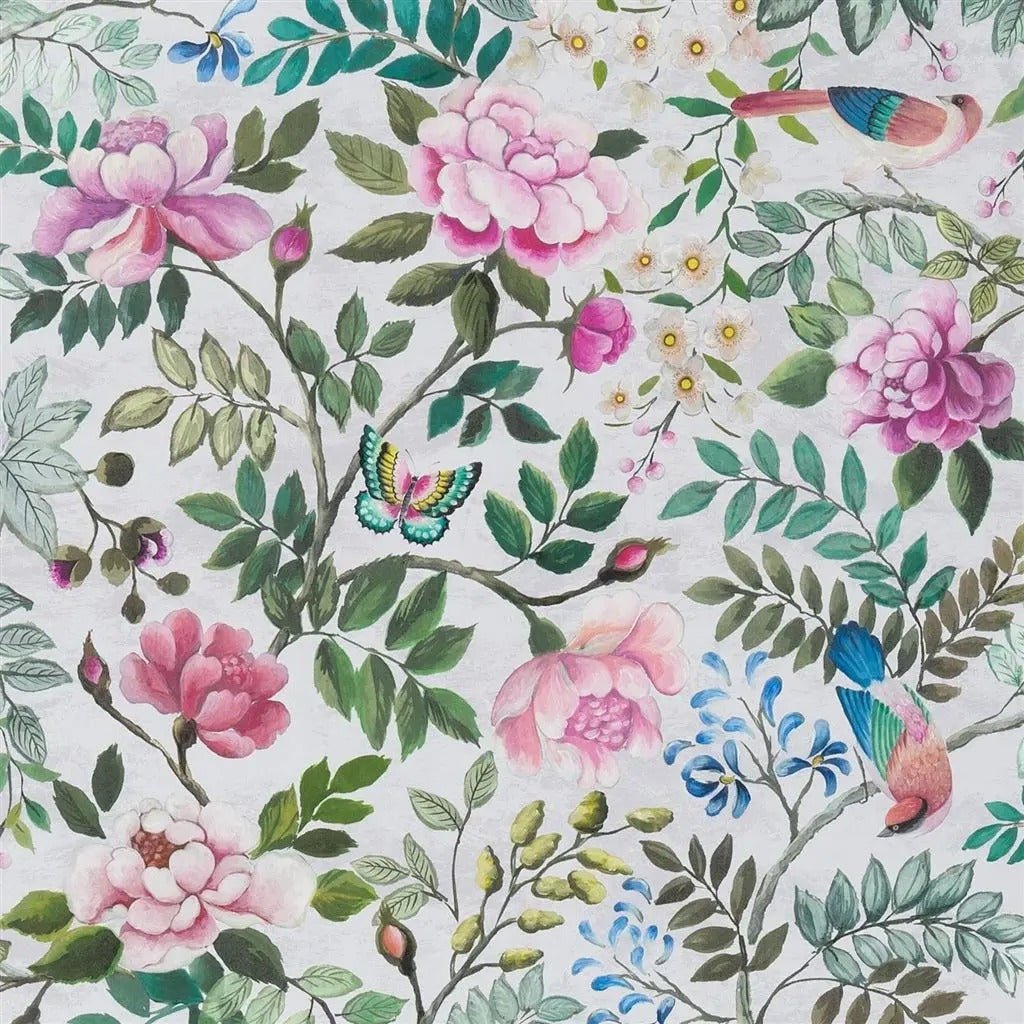 Porcelaine de Chine Wallpaper - Fuchsia - PDG1146/01 - Designers Guild - Premier Wallcovering
