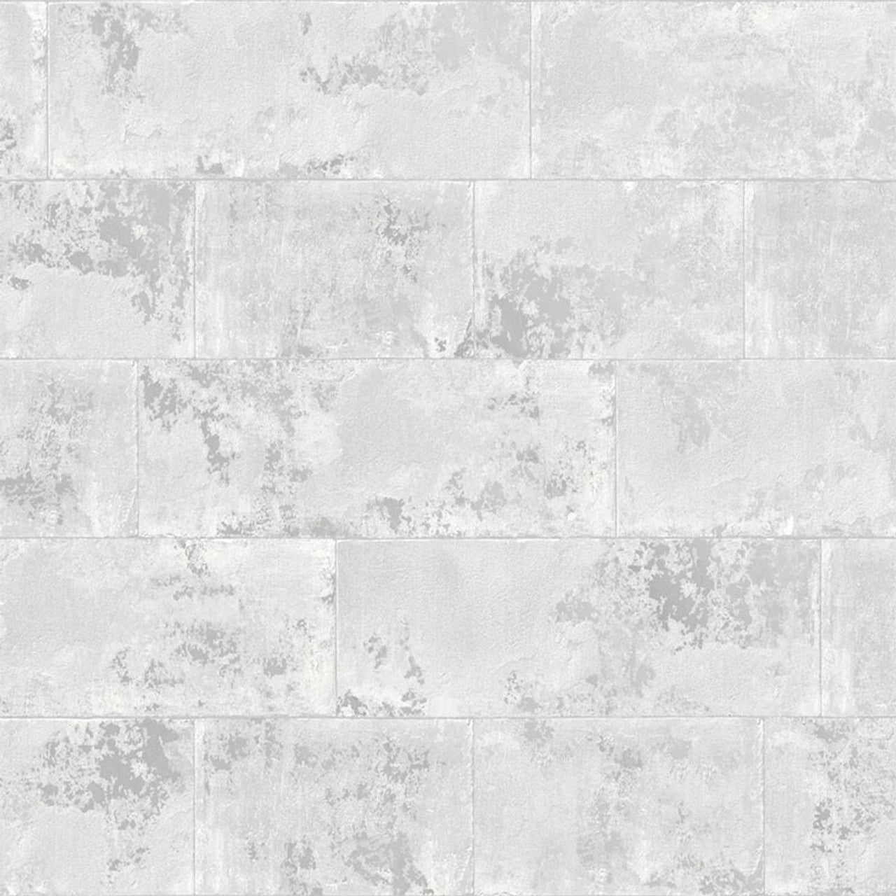 Portfolio Metallic Brick Wallpaper - Grey - Rasch - 248678 - Premier Wallcovering