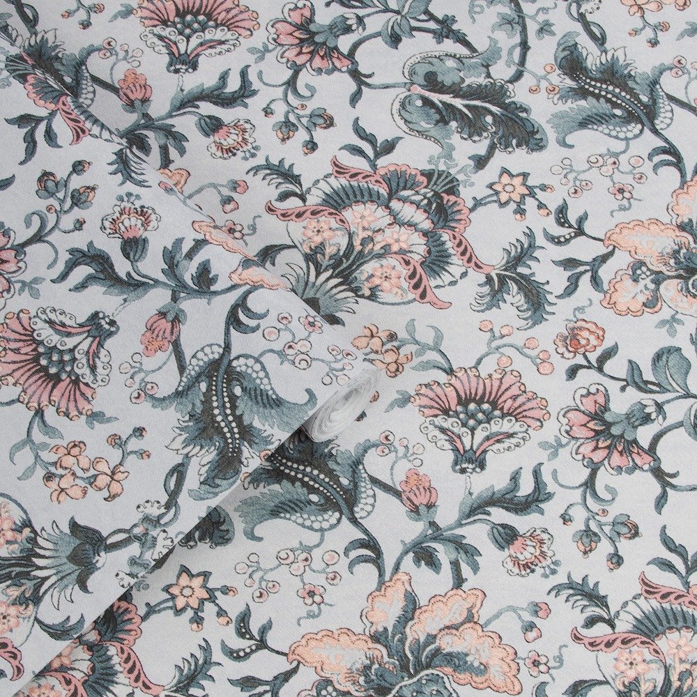 Portia Wallpaper - Pale Slate - Laura Ashley - 114909 - Premier Wallcovering