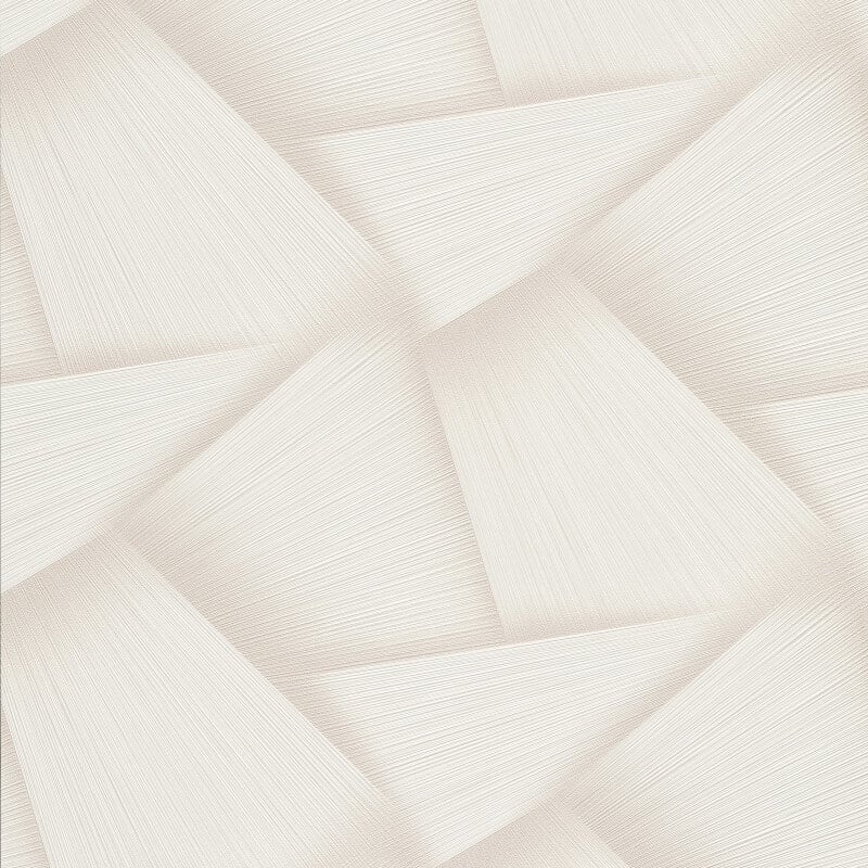 Pose 3D Effect Geo Metallic Wallpaper - Cream - Erismann - 10401 - 14 - Premier Wallcovering