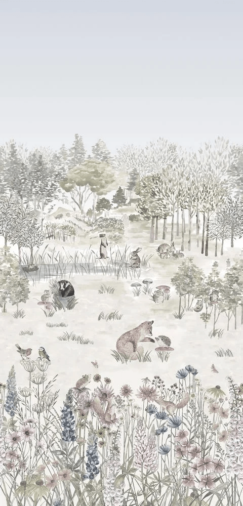 Potter's Woodland Wallpaper Mural - Solstice - Little Greene - 0231POSOLST - Premier Wallcovering