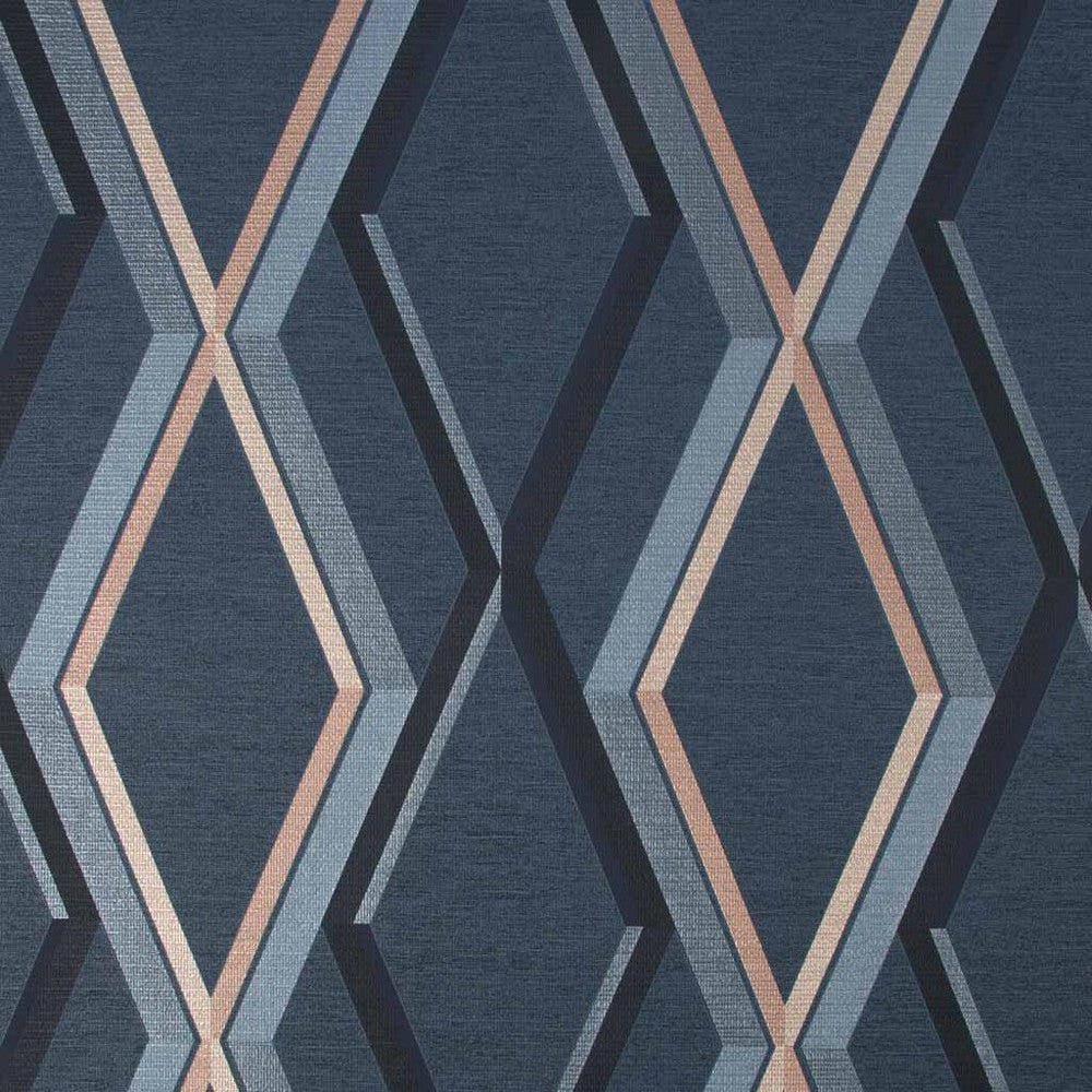 Prestige Geo Wallpaper - Navy - Superfresco Easy - 108622 - Premier Wallcovering