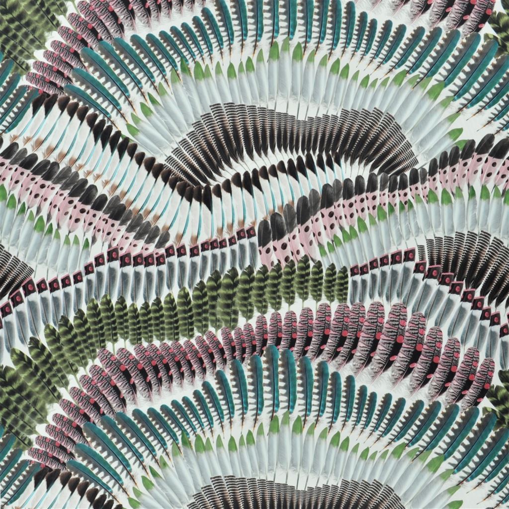 Prête - Moi Ta Plume Fabric - Bourgeon - Christian Lacroix - FCL7051/02 - Premier Wallcovering