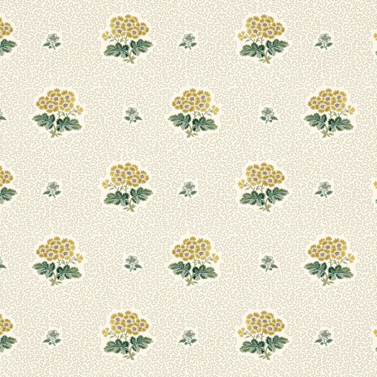 Primula Wallpaper - Gold - Warner House - Premier Wallcovering