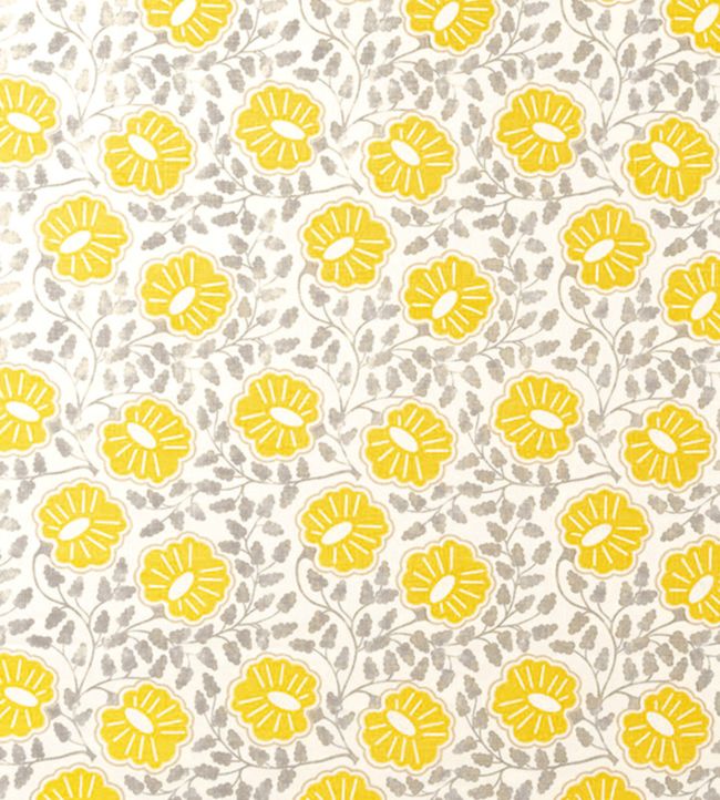 Punch Paisley Fabric - Lemon - Christopher Farr Cloth - CF157 - 04 - Premier Wallcovering