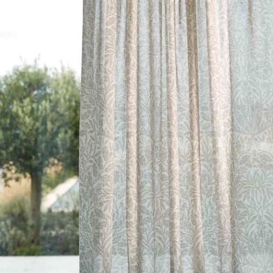 Pure Acorn Sheer Wide Width Fabric - Beige - Morris & Co - 227297 - Premier Wallcovering