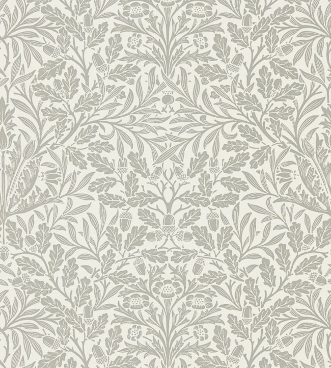Pure Acorn Wallpaper - Ecru/Pewter - 216042 - Morris & Co - Premier Wallcovering