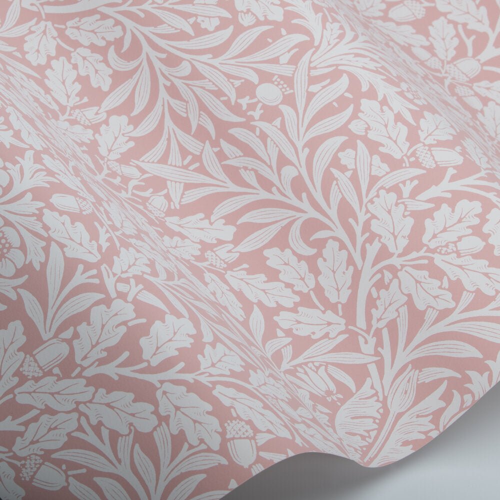 Pure Acorn Wallpaper - Blush - 217399 - Morris Wallpaper WD - Premier Wallcovering