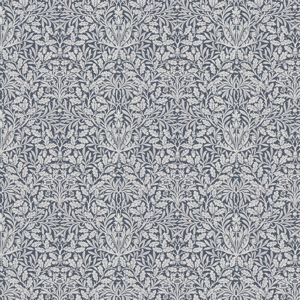 Pure Acorn Wallpaper - Indigo - 217401 - Morris Wallpaper WD - Premier Wallcovering
