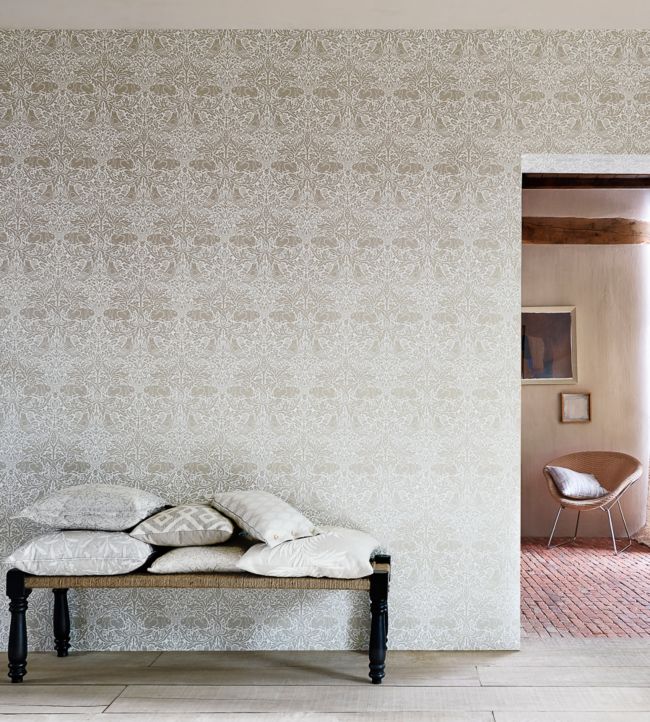 Pure Brer Rabbit Wallpaper - Gilver - 216532 - Morris & Co - Premier Wallcovering