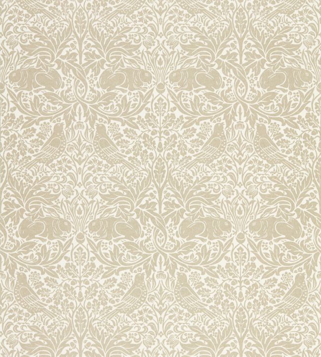 Pure Brer Rabbit Wallpaper - Linen - 216531 - Morris & Co - Premier Wallcovering