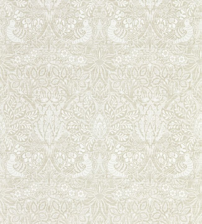 Pure Dove & Rose Wallpaper - White Clover - 216521 - Morris & Co - Premier Wallcovering