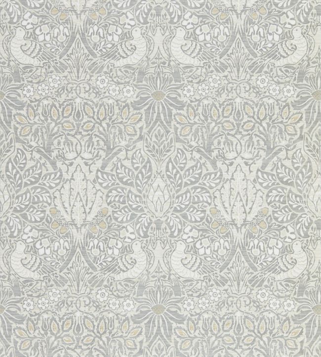 Pure Dove & Rose Wallpaper - Cloud Grey - 216520 - Morris & Co - Premier Wallcovering