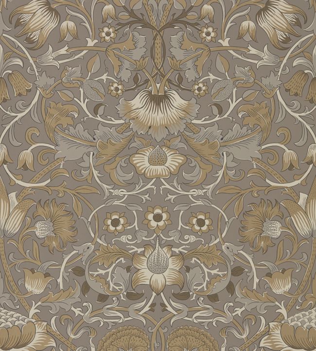 Pure Lodden Wallpaper - Taupe/Gold - 216028 - Morris & Co - Premier Wallcovering