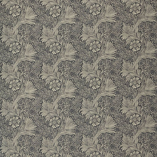 Pure Marigold Print Fabric - Lightish Grey - Morris & Co - 226483 - Premier Wallcovering