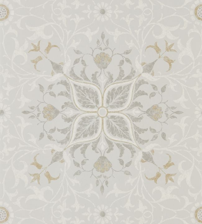 Pure Net Ceiling Wallpaper - Stone/Chalk - 216037 - Morris & Co - Premier Wallcovering