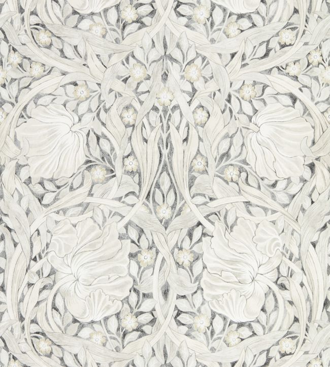 Pure Pimpernel Wallpaper - Black Ink - 216539 - Morris & Co - Premier Wallcovering