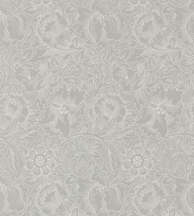 Pure Poppy Wallpaper - Dove/Chalk - 216032 - Morris & Co - Premier Wallcovering