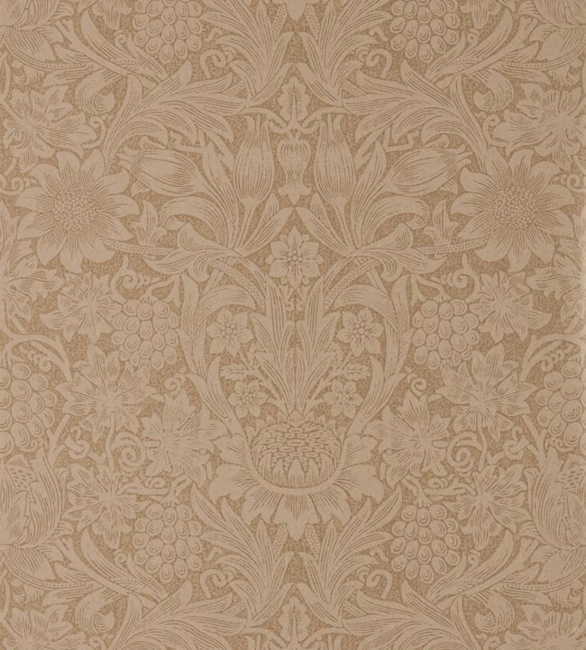 Pure Sunflower Wallpaper - Copper/Russet - 216046 - Morris & Co - Premier Wallcovering