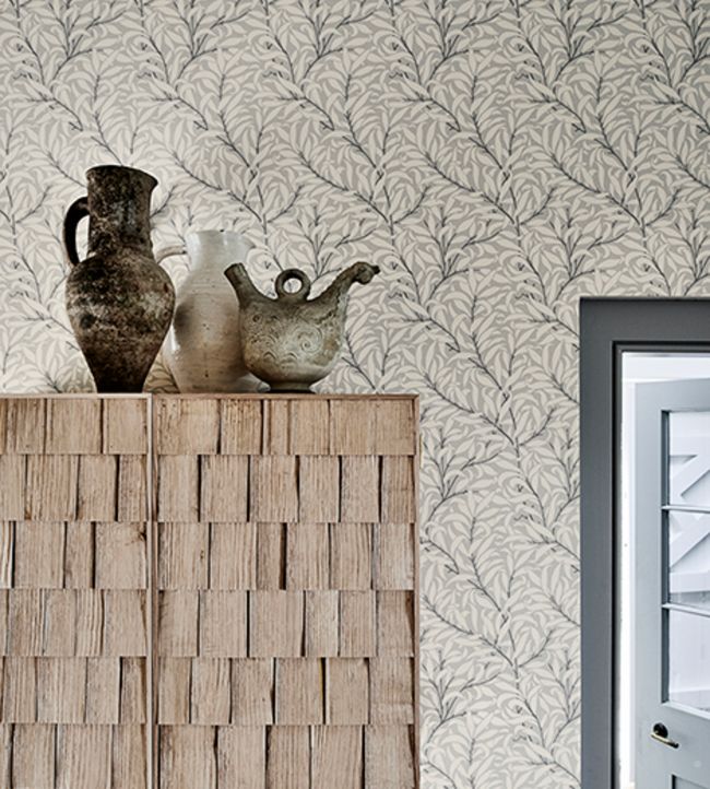 Pure Willow Bough Wallpaper - Dove/Ivory - 216025 - Morris & Co - Premier Wallcovering