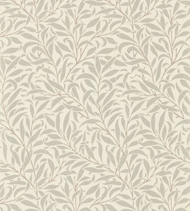 Pure Willow Bough Wallpaper - Ecru/Silver - 216023 - Morris & Co - Premier Wallcovering