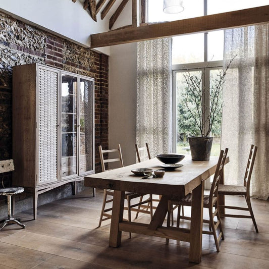 Pure Willow Boughs Embroidery Fabric - Wheat - Morris & Co - 236064 - Premier Wallcovering