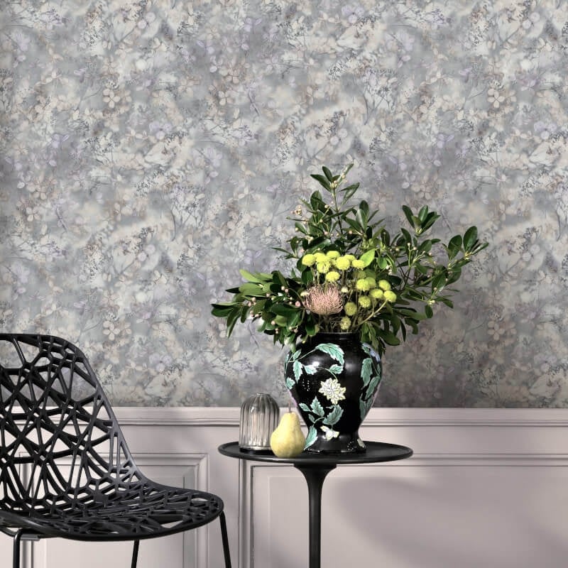 Purity Elderberry Blossoms Wallpaper - Light Grey - Erismann - 10415 - 31 - Premier Wallcovering