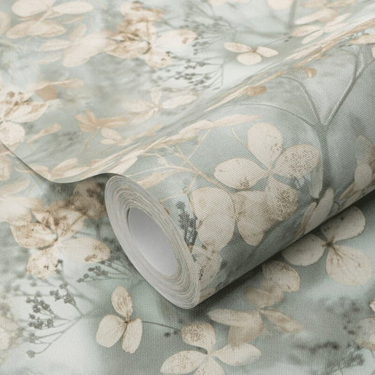 Purity Elderberry Blossoms Wallpaper - Green - Erismann - 10415 - 07 - Premier Wallcovering