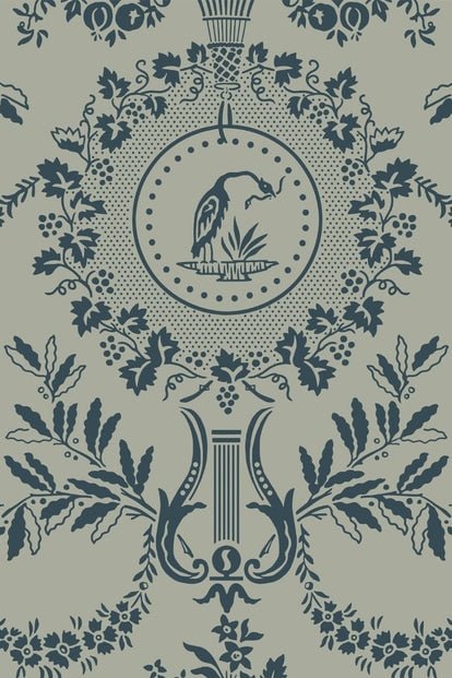 Purnon Wallpaper - Hague Blue - 6204 - Farrow & Ball - Premier Wallcovering