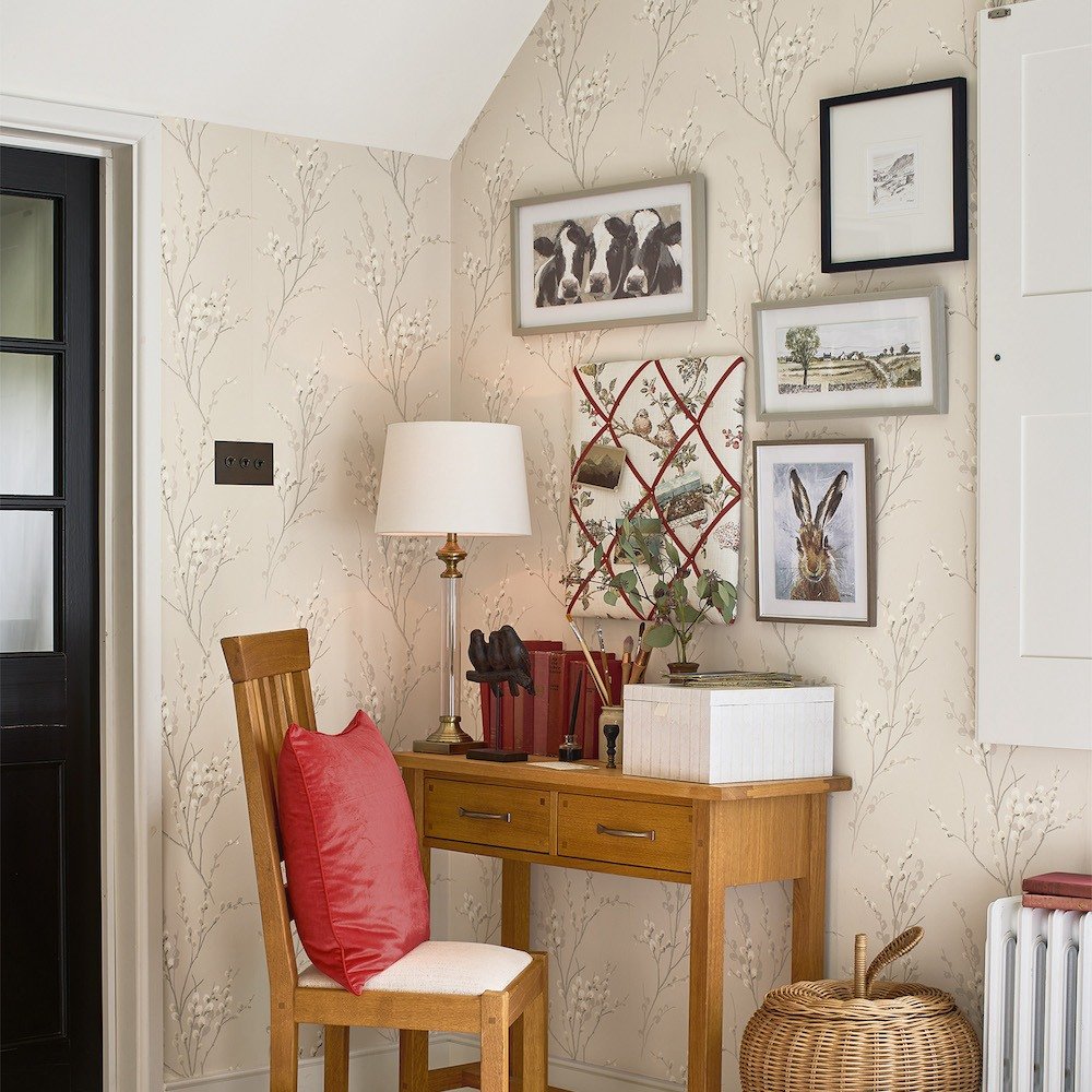 Pussy Willow Wallpaper - Dove Grey - Laura Ashley - 113361 - Premier Wallcovering