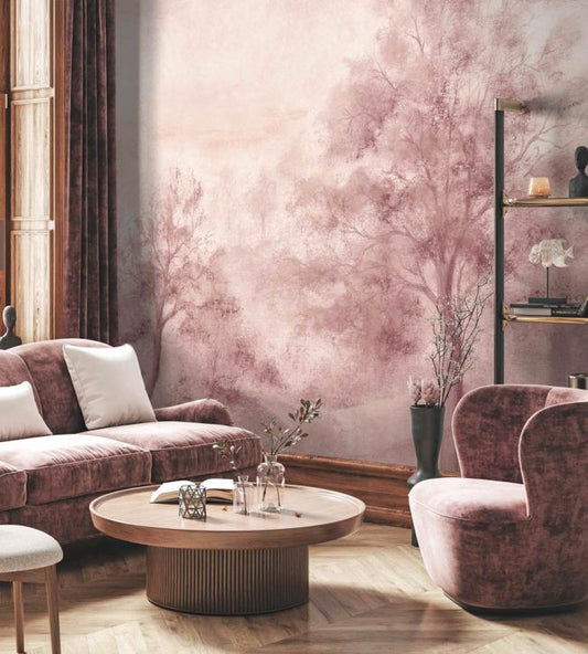 Quarlton Wallpaper - Mural - Blush Pink - Woodchip & Magnolia - WM - 430 - 03RM - Premier Wallcovering